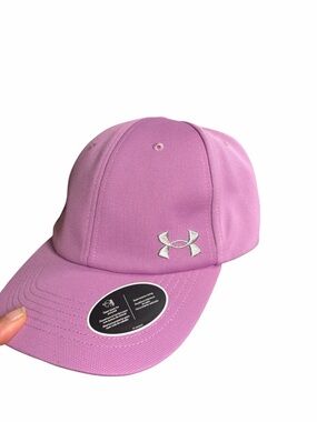 Under Armour Lavender Pink Performance Adjustable Baseball Cap Hat Ponytail
